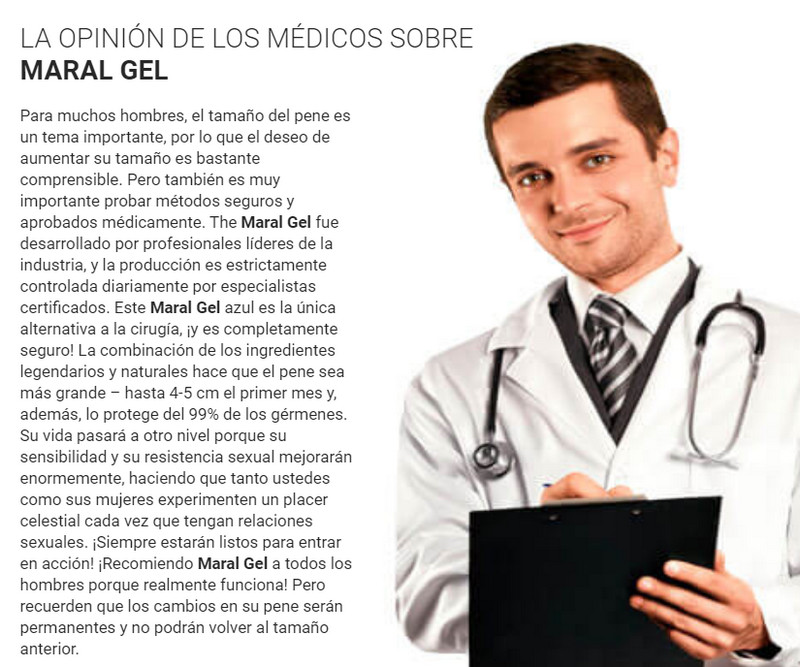 Maral gel beneficios